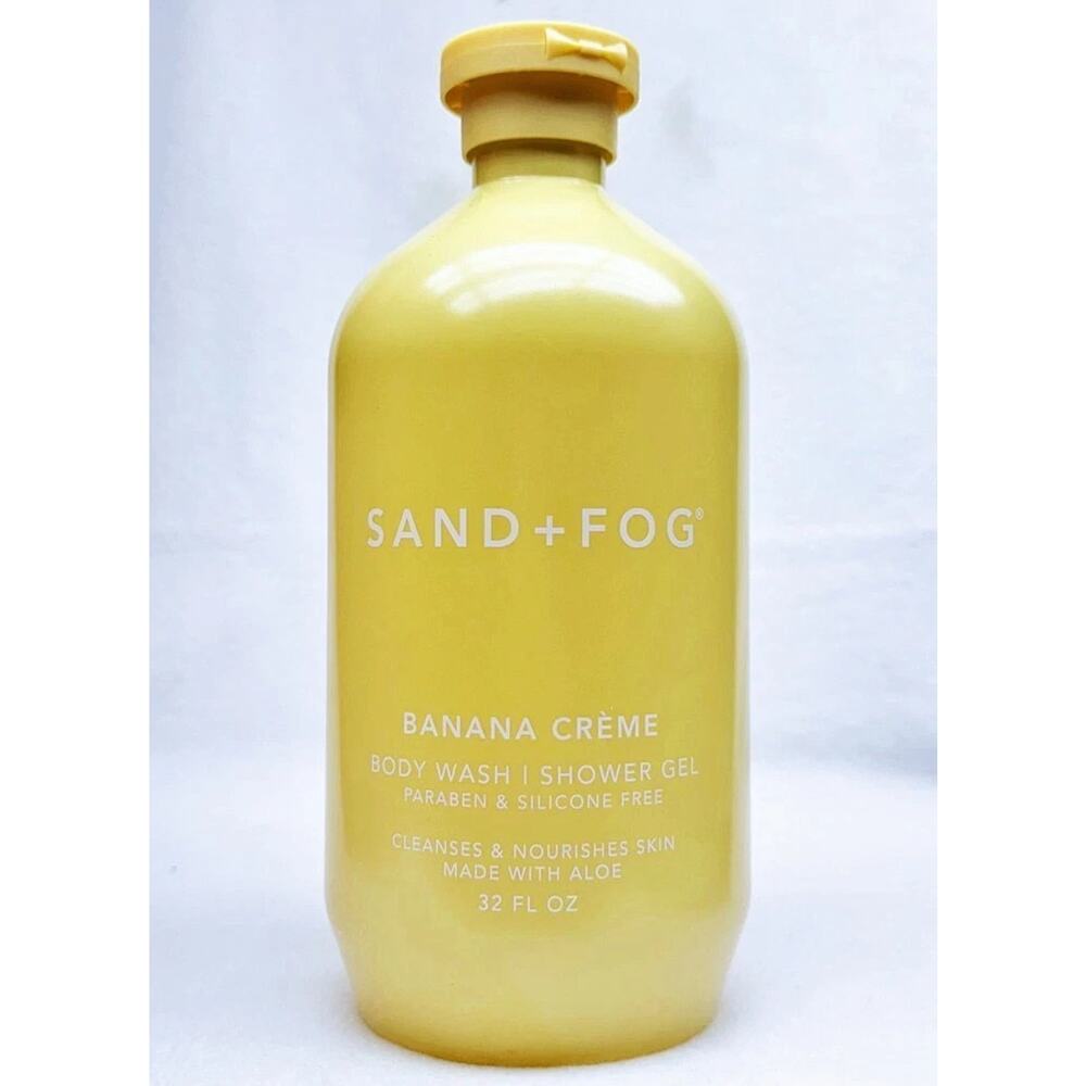 1 Sand & Fog BANANA CREME Body Wash Shower Gel 32 oz Banana Cream FREE SHIP